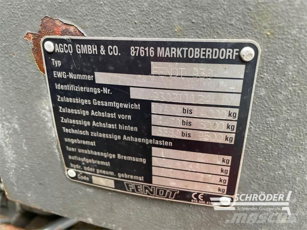 Fendt 930 VARIO Traktorer