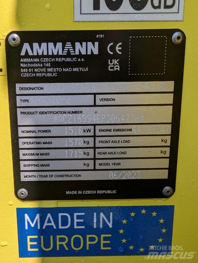 Ammann ARX20-2 Tvilling tromle