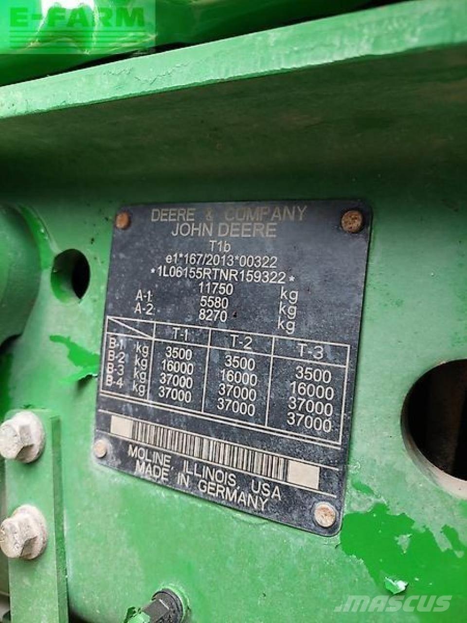 John Deere 6r155 Traktorer