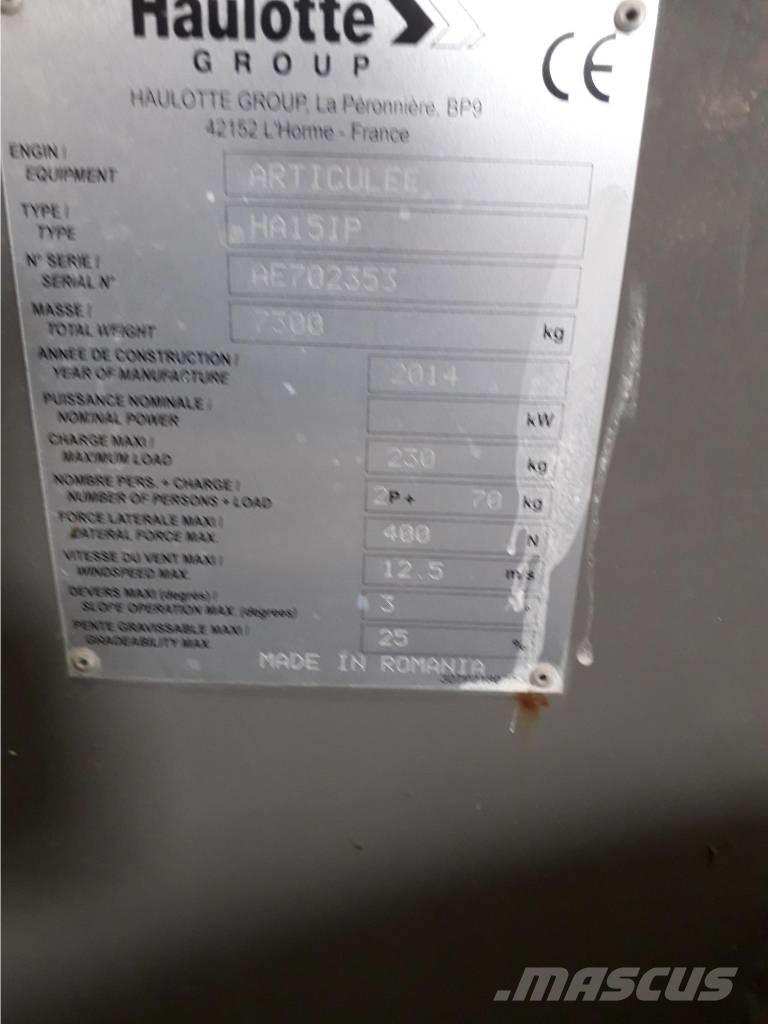 Haulotte HA 15 IP Bomlifte med knækarm