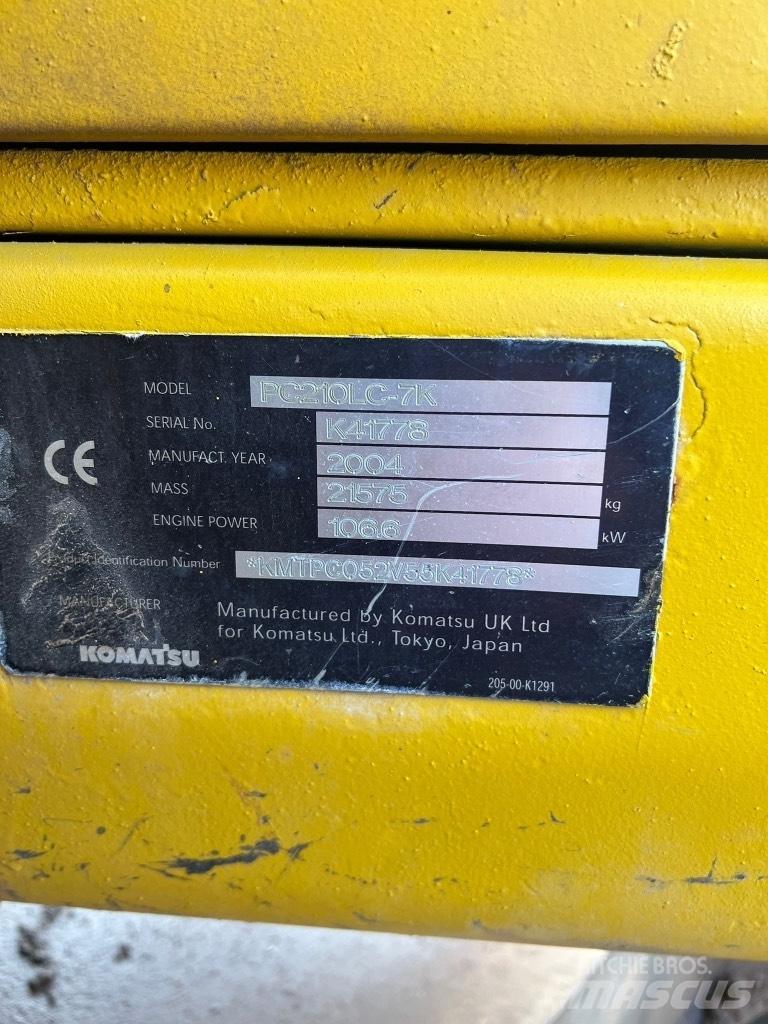 Komatsu PC 210 LC-7K Gravemaskiner på larvebånd