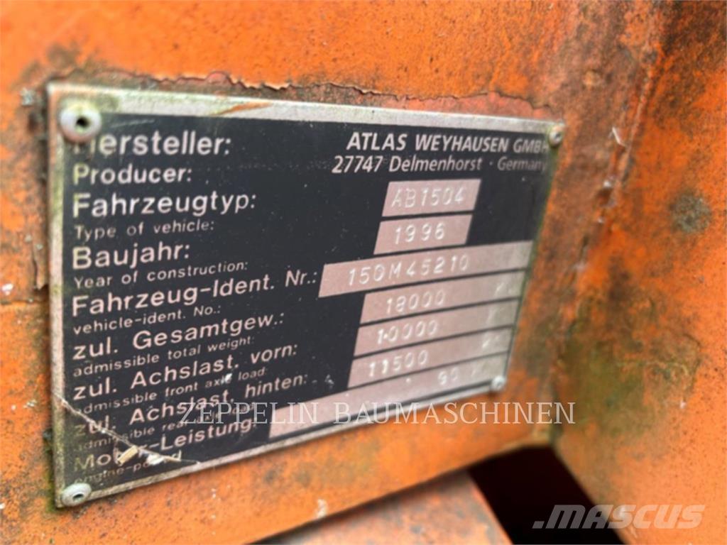 Atlas 1504 Gravemaskiner på hjul