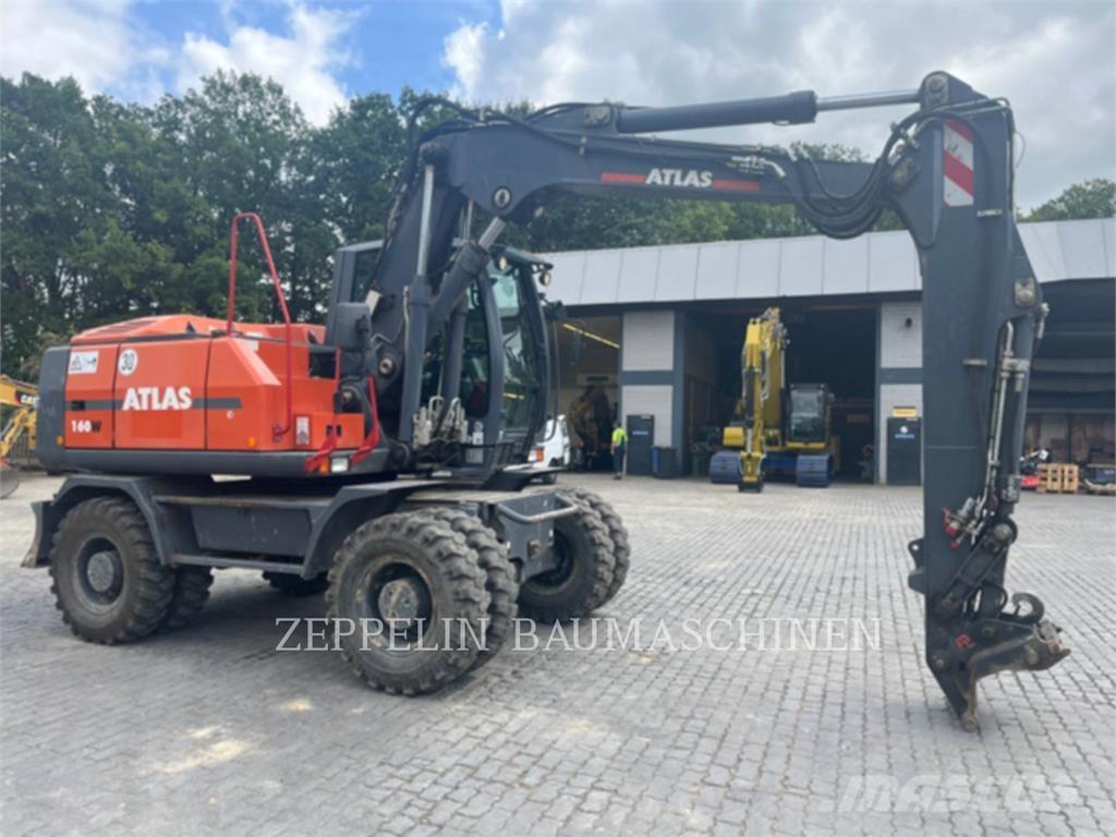 Atlas 160W Gravemaskiner på hjul
