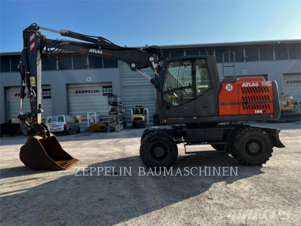 Atlas 160W Gravemaskiner på hjul