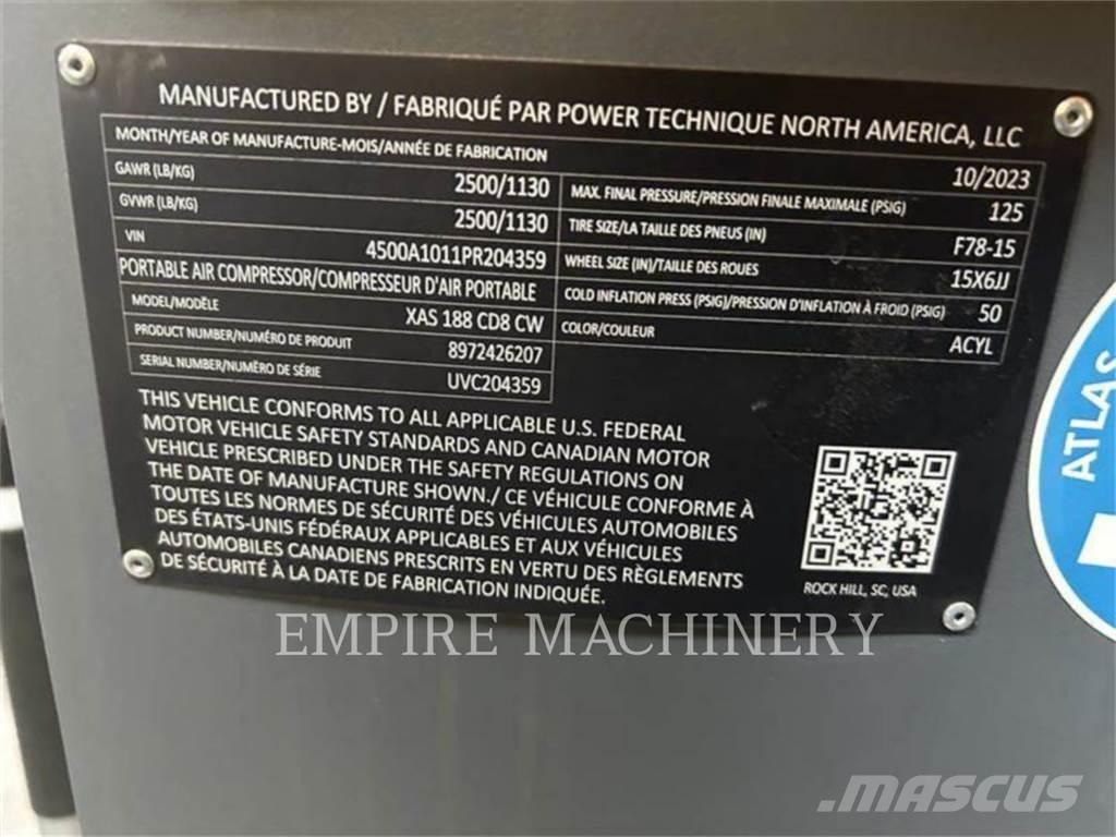 Atlas Copco XAS188CD Kompressorer