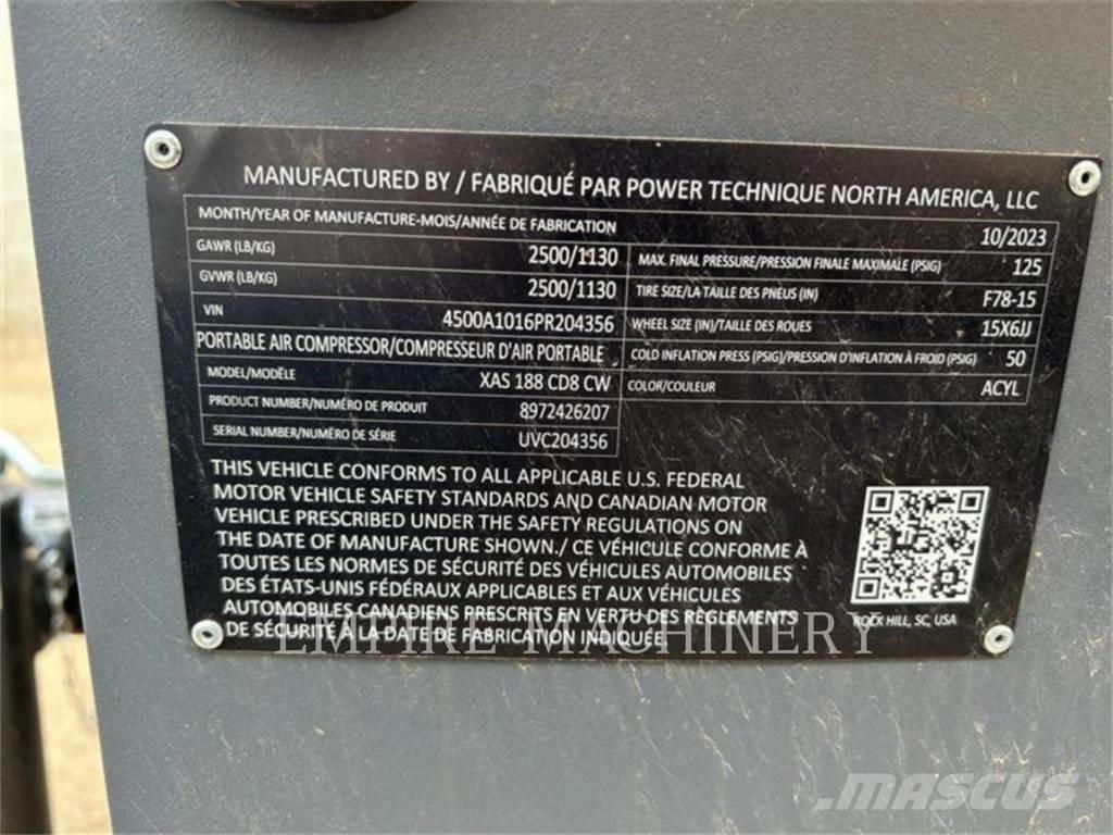 Atlas Copco XAS188CD Kompressorer