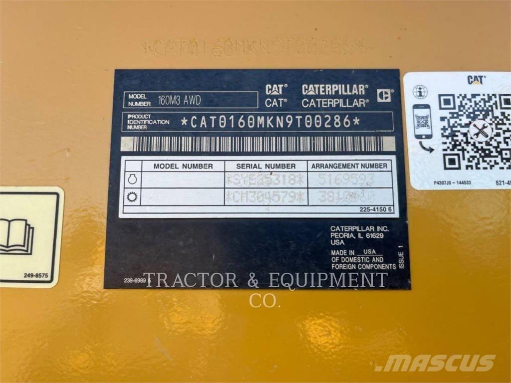 CAT 160M3 AWD Vejhøvle / Gradere