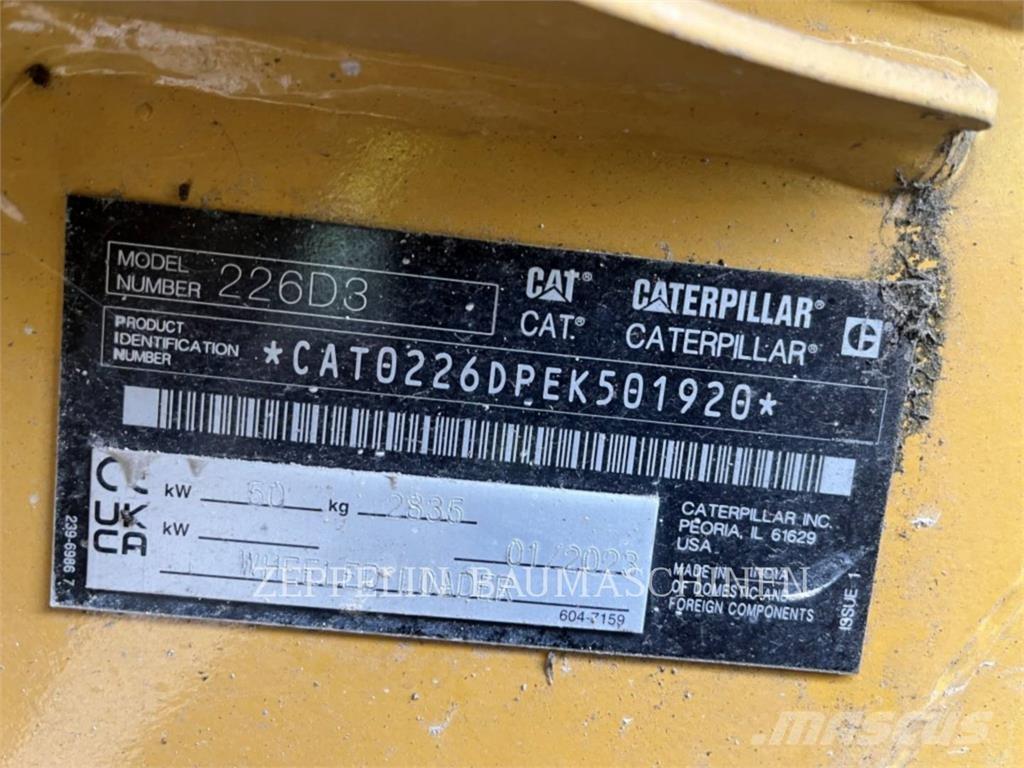 CAT 226D Minilæsser - skridstyret