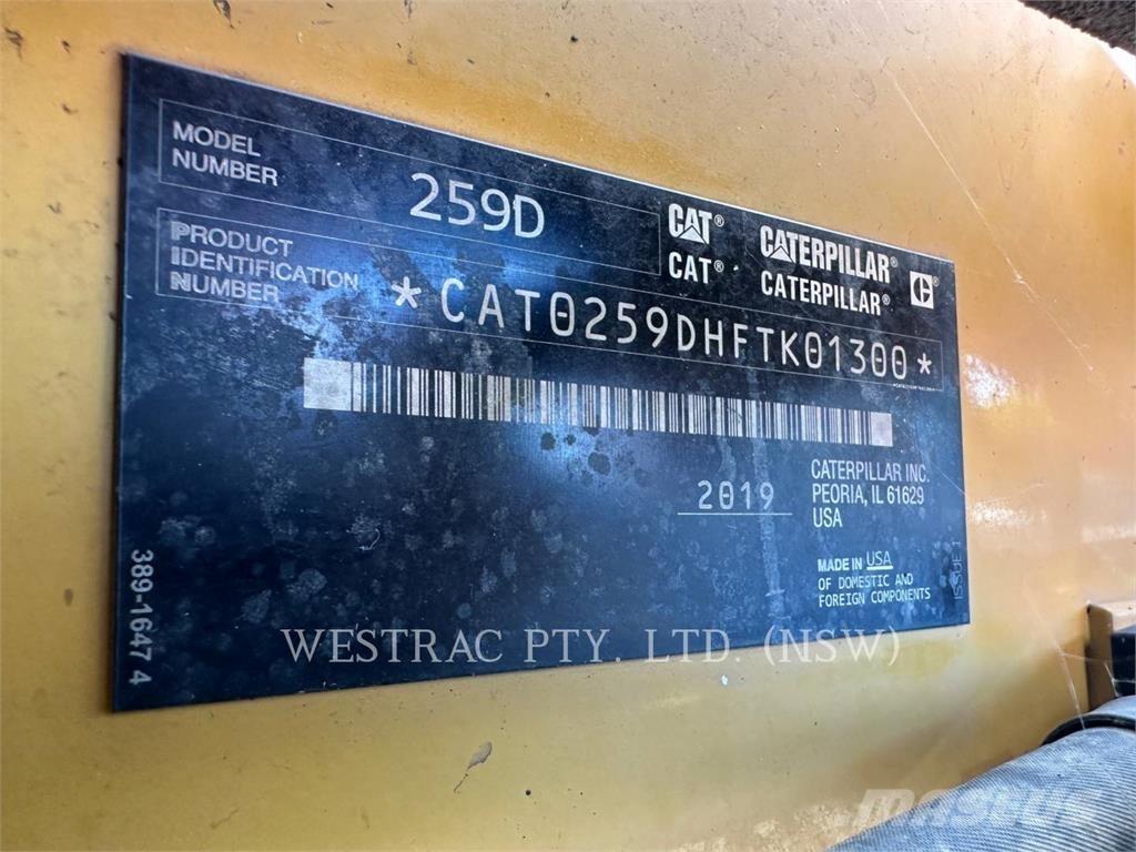 CAT 259D Larvebåndslæssere