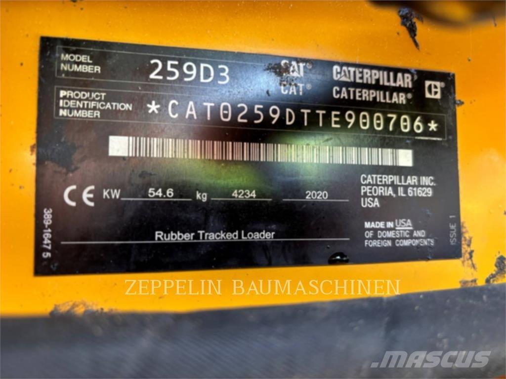 CAT 259D Minilæsser - skridstyret