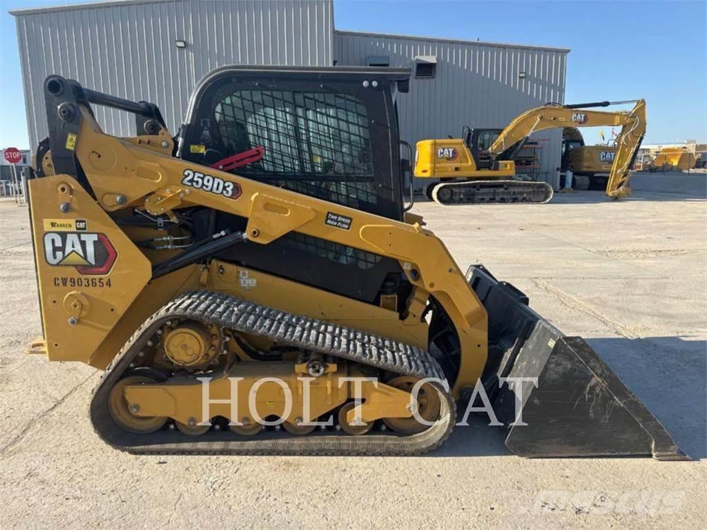 CAT 259D CAB Larvebåndslæssere