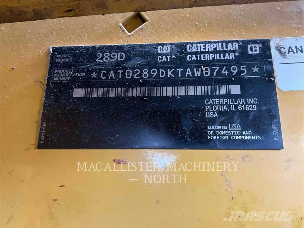 CAT 289D A2Q Minilæsser - skridstyret