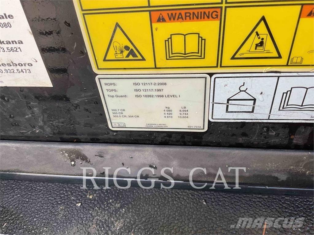 CAT 302.707CR Gravemaskiner på larvebånd
