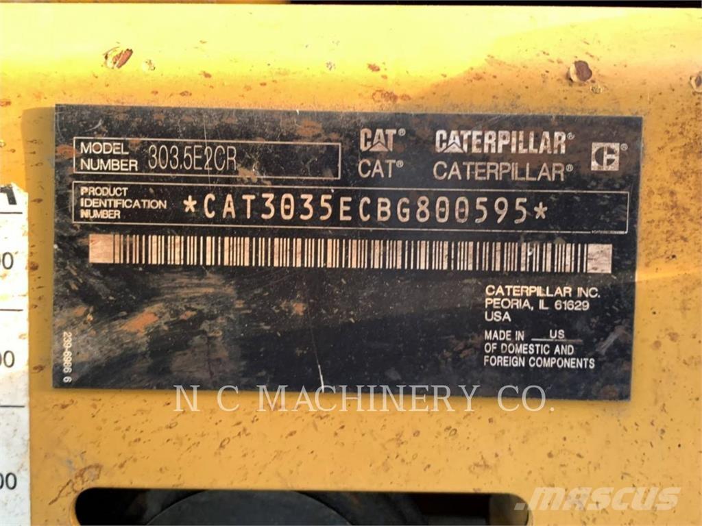 CAT 303.5E2CRN Gravemaskiner på larvebånd