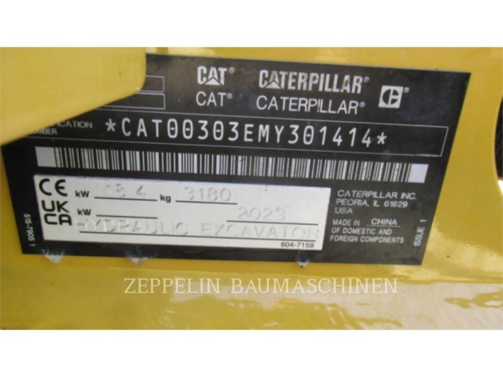 CAT 303CR-07A Gravemaskiner på larvebånd