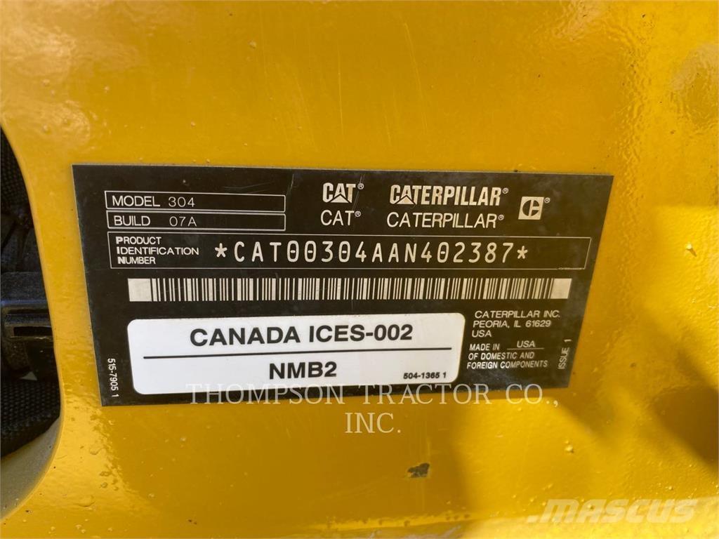 CAT 304 Gravemaskiner på larvebånd