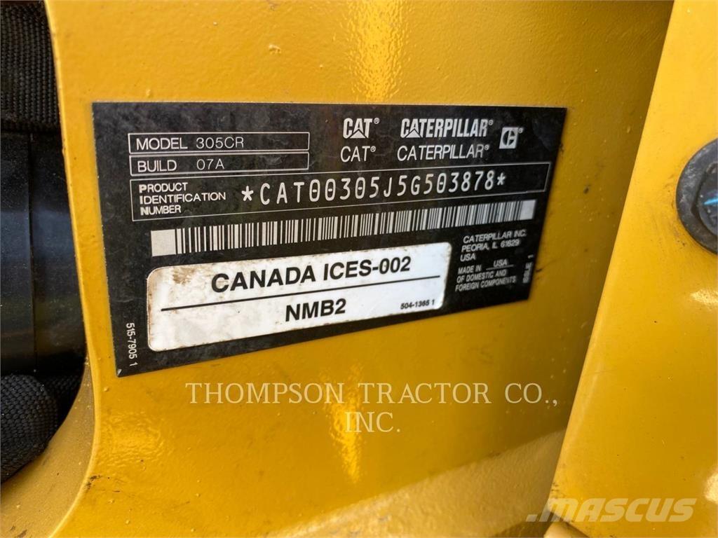 CAT 305 CR Gravemaskiner på larvebånd