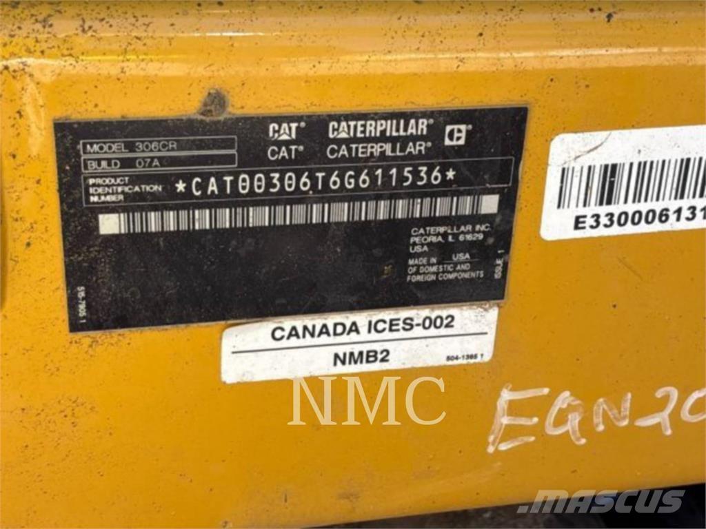 CAT 306-07CR Gravemaskiner på larvebånd
