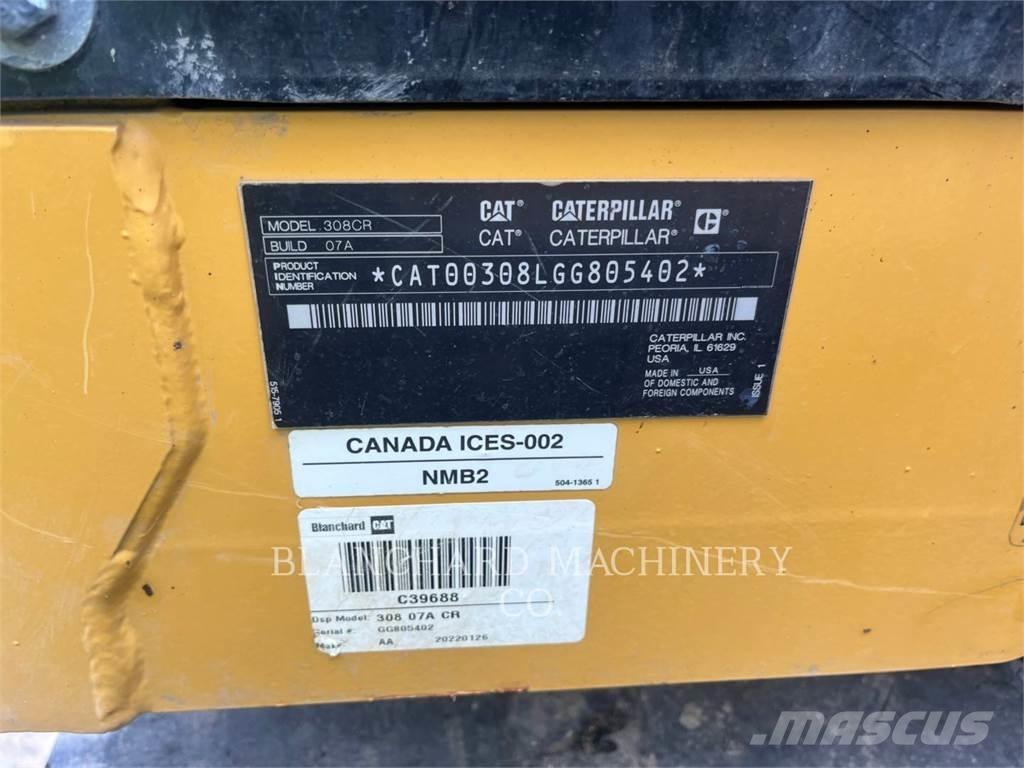 CAT 308-07CR Gravemaskiner på larvebånd