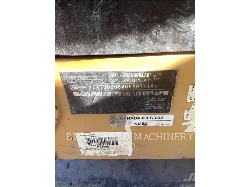 CAT 308CR Gravemaskiner på larvebånd