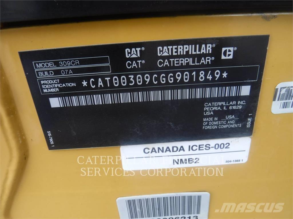 CAT 309-07CR Gravemaskiner på larvebånd