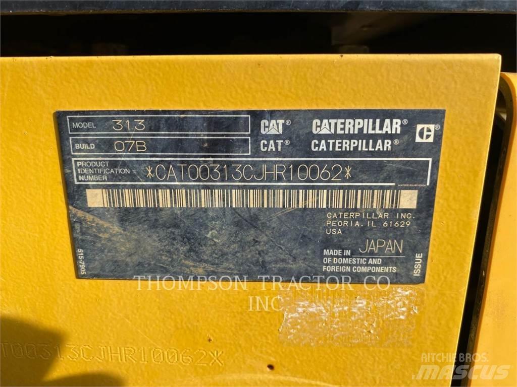 CAT 313 Gravemaskiner på larvebånd