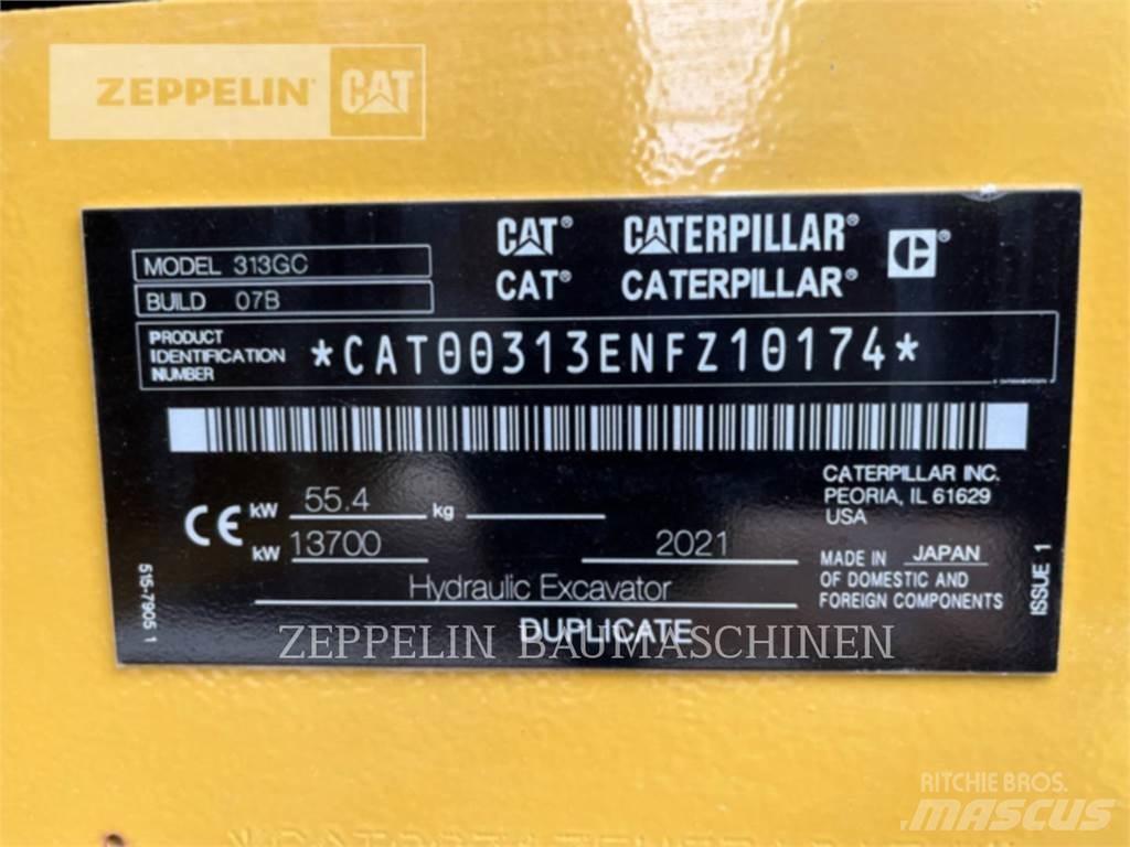 CAT 313GC Gravemaskiner på larvebånd