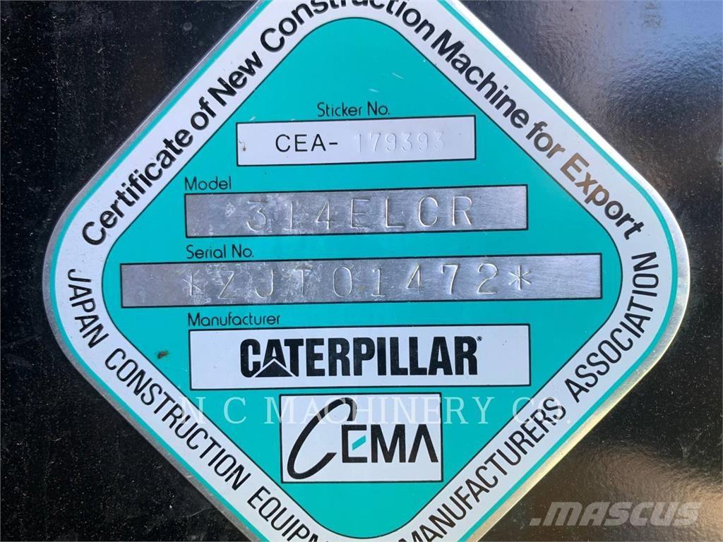 CAT 314E LCR Gravemaskiner på larvebånd