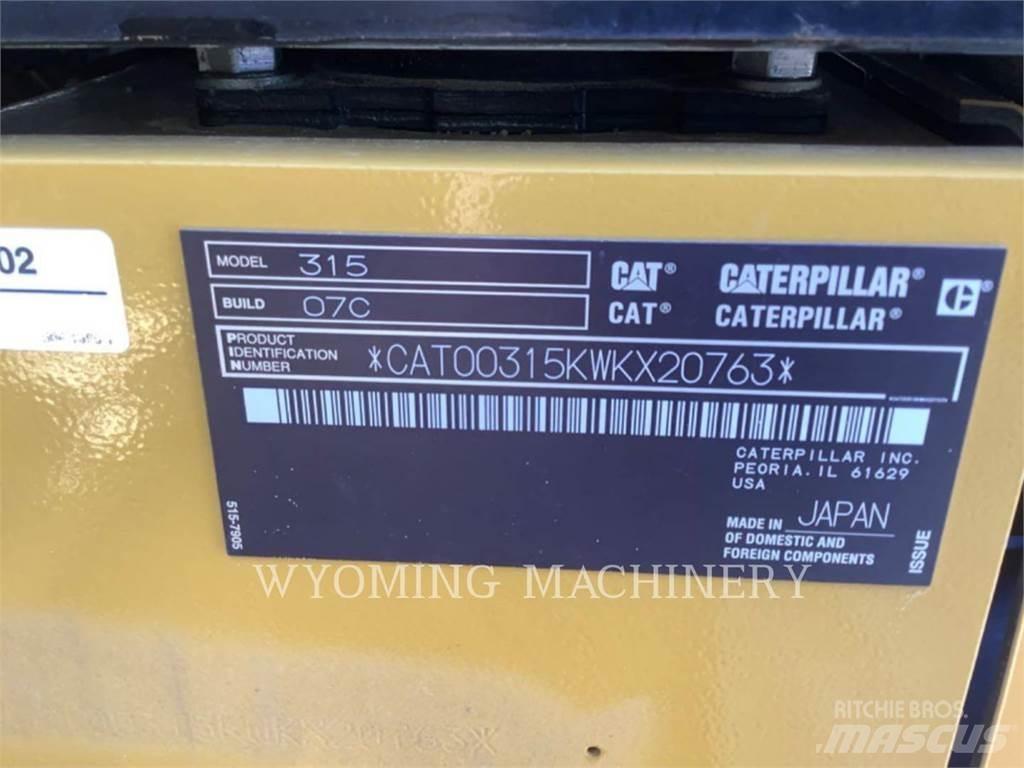 CAT 315 Gravemaskiner på larvebånd