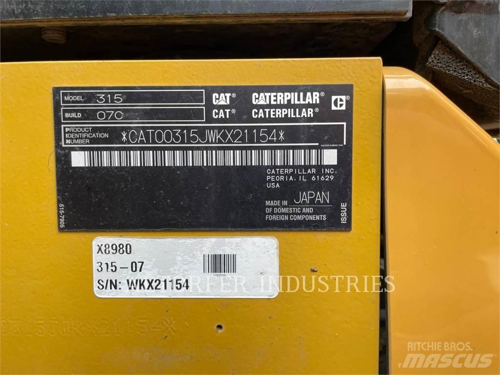 CAT 315-07 Gravemaskiner på larvebånd