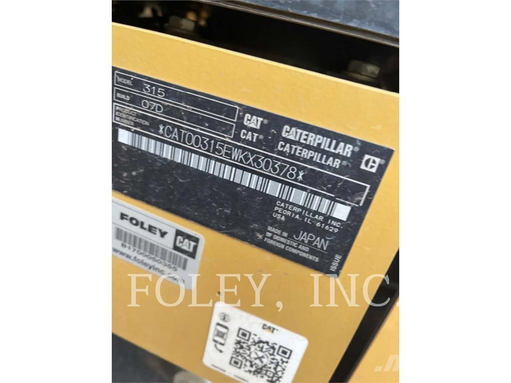 CAT 315-07 Gravemaskiner på larvebånd
