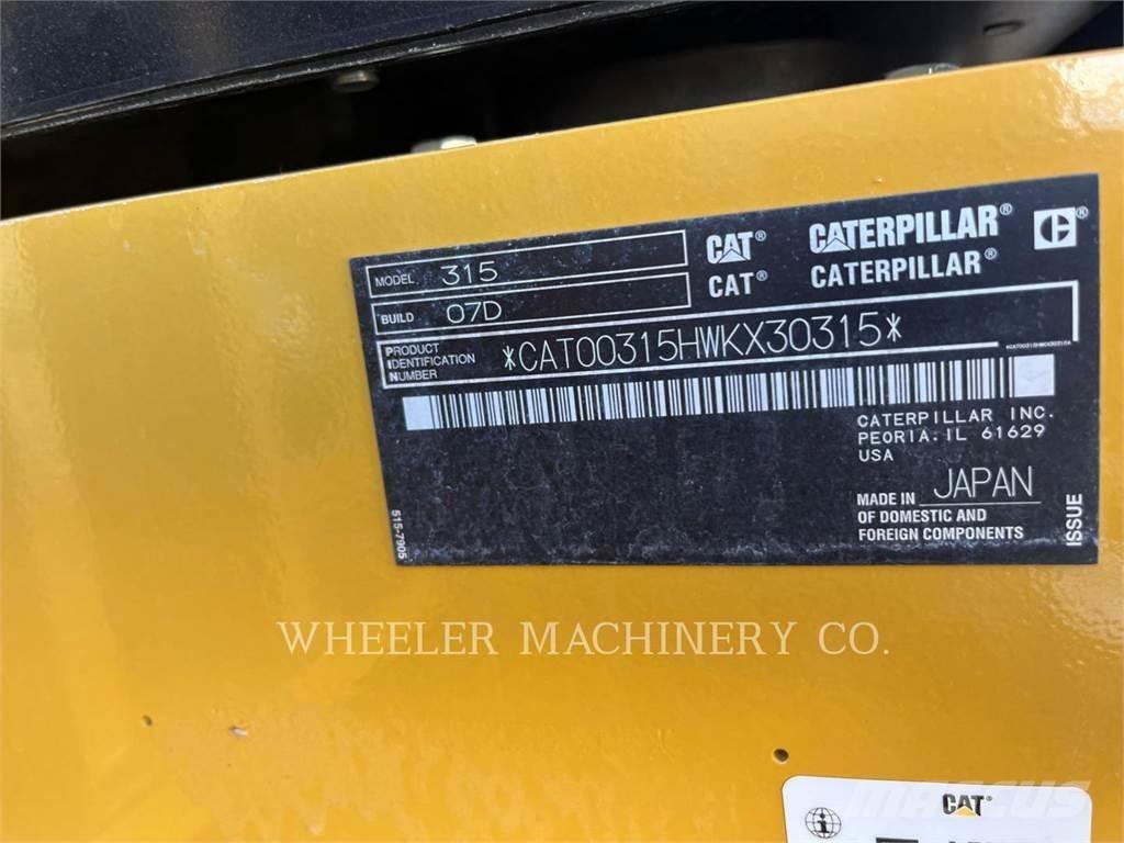 CAT 315 CF Gravemaskiner på larvebånd