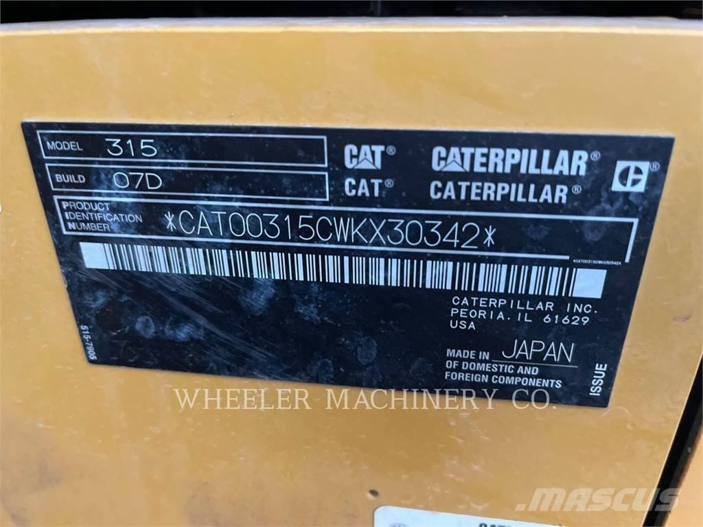 CAT 315 CF Gravemaskiner på larvebånd