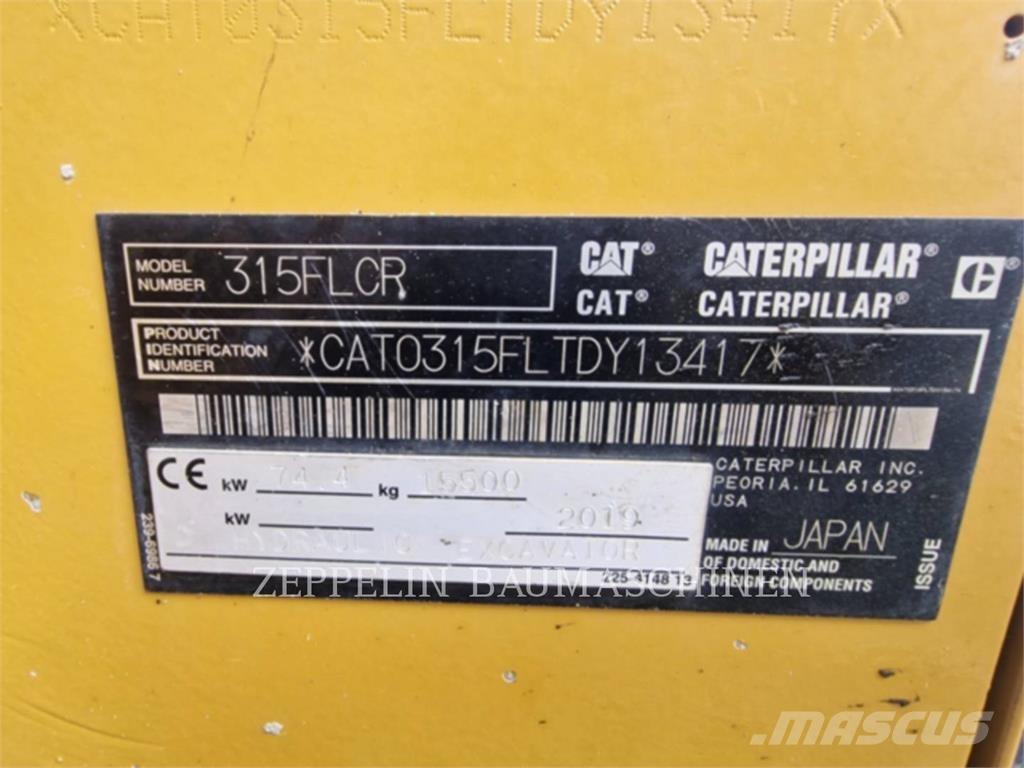 CAT 315FL Gravemaskiner på larvebånd