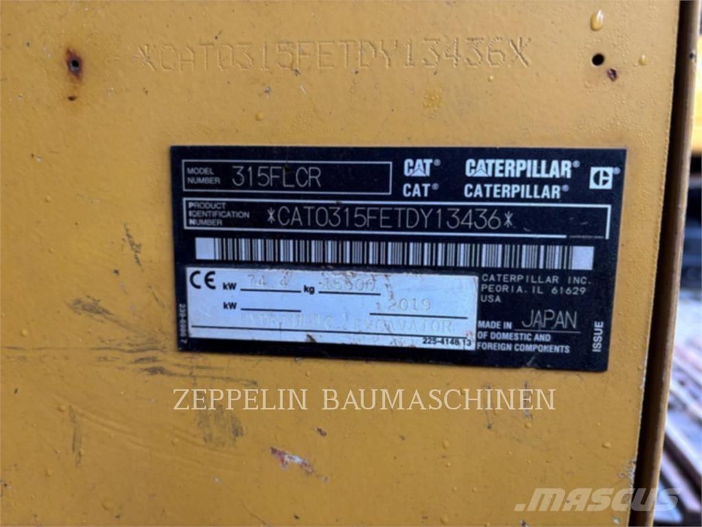 CAT 315FL Gravemaskiner på larvebånd