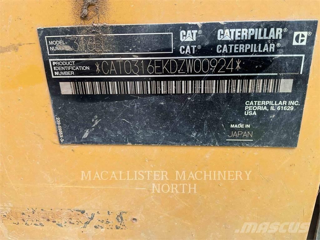 CAT 316EL Gravemaskiner på larvebånd