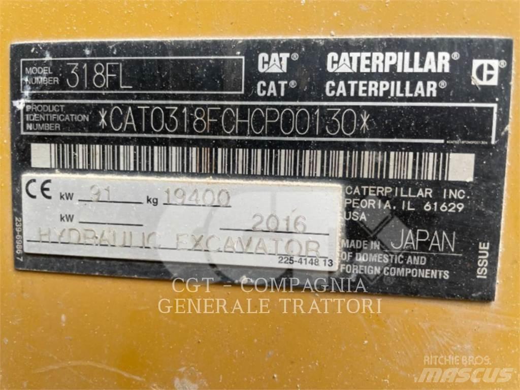 CAT 318F Gravemaskiner på larvebånd