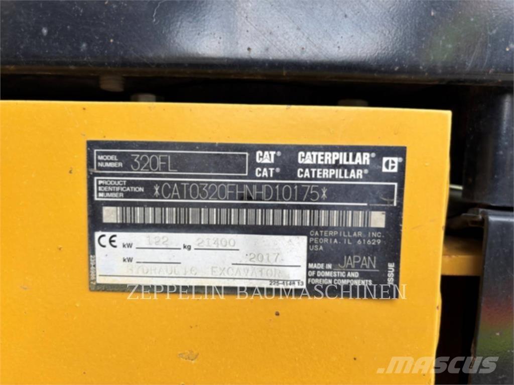 CAT 320FL Gravemaskiner på larvebånd