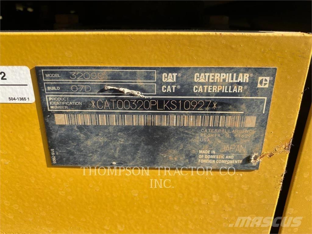 CAT 320GC Gravemaskiner på larvebånd