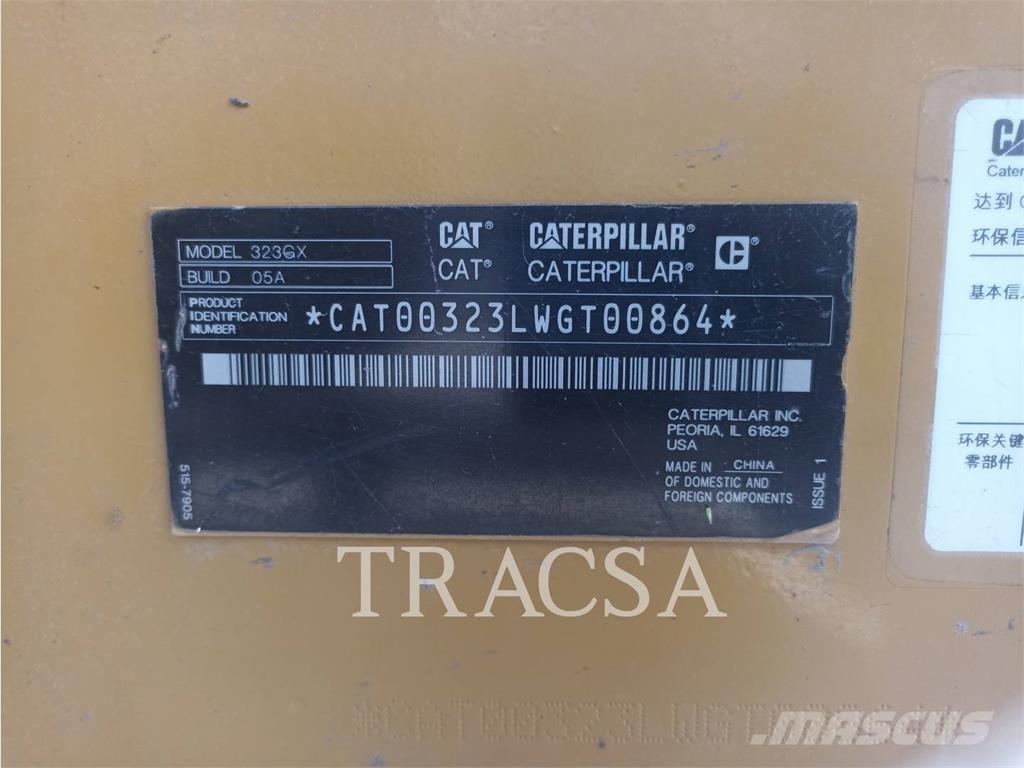 CAT 323GX Gravemaskiner på larvebånd