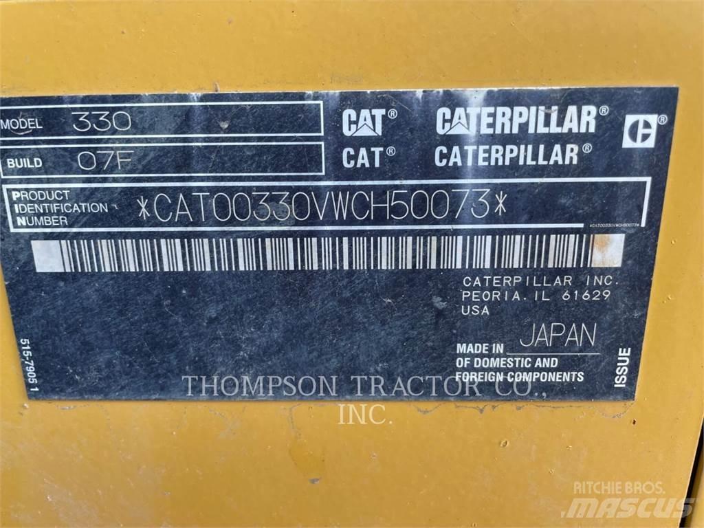 CAT 330 Gravemaskiner på larvebånd