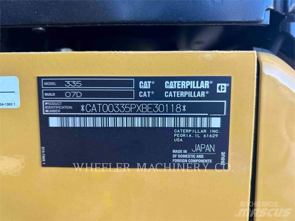 CAT 335 CF Gravemaskiner på larvebånd