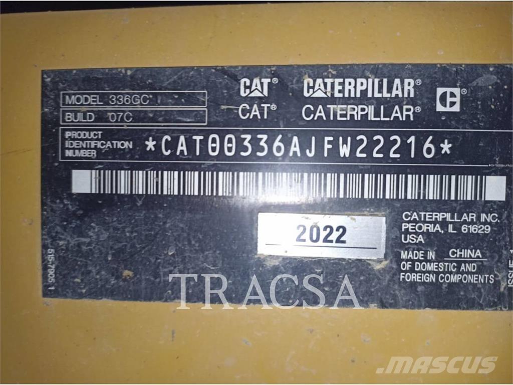CAT 336-07GC Gravemaskiner på larvebånd