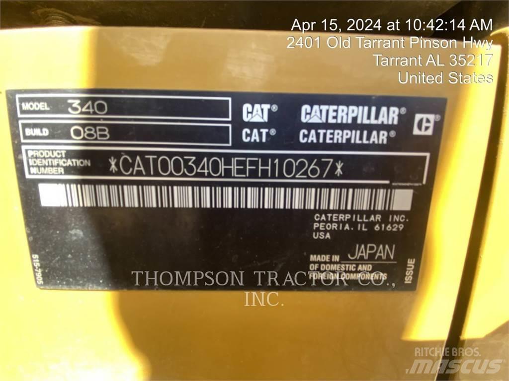 CAT 340 Gravemaskiner på larvebånd