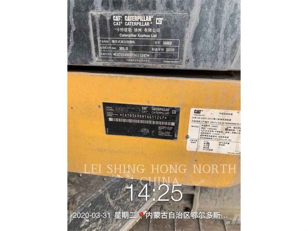 CAT 349D2 Gravemaskiner på larvebånd
