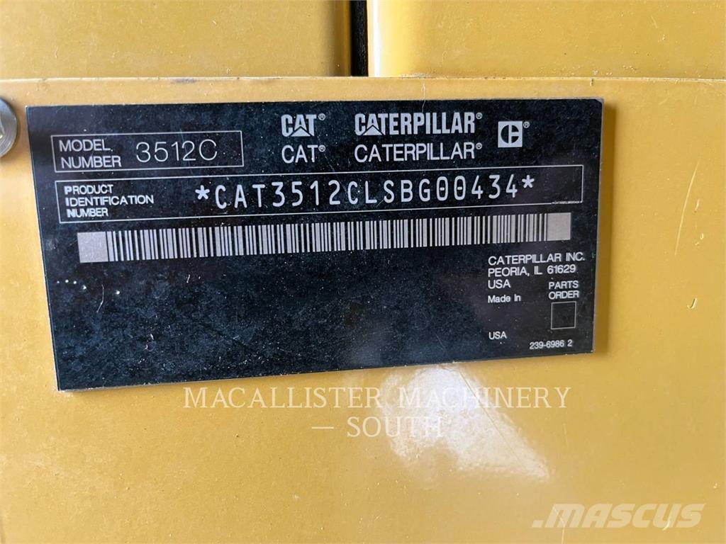 CAT 3512C Dieselgeneratorer