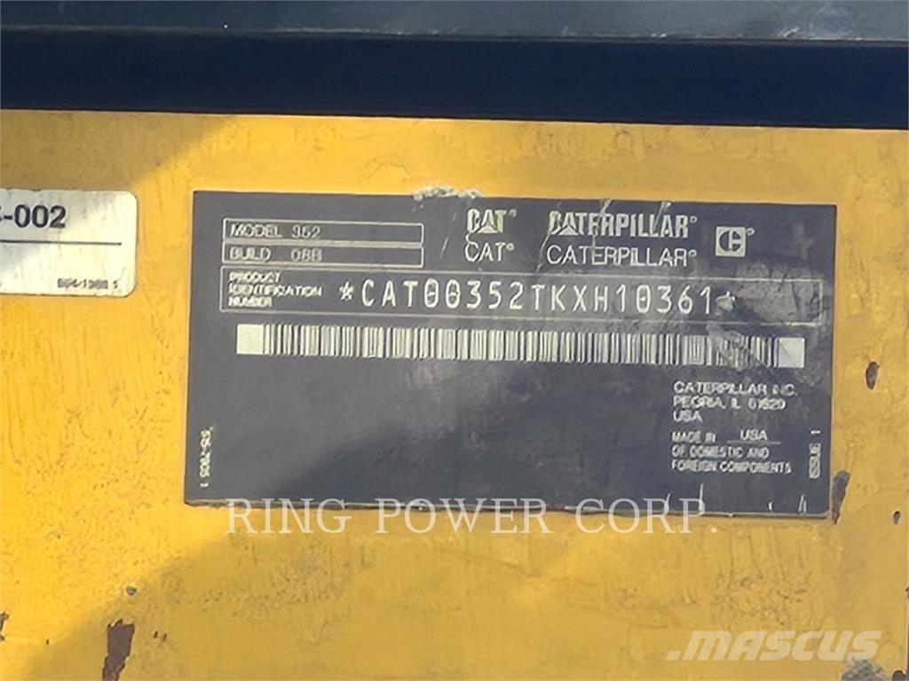 CAT 352-08 Gravemaskiner på larvebånd