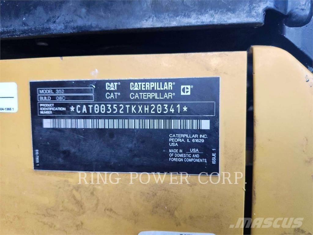CAT 352EW Gravemaskiner på larvebånd