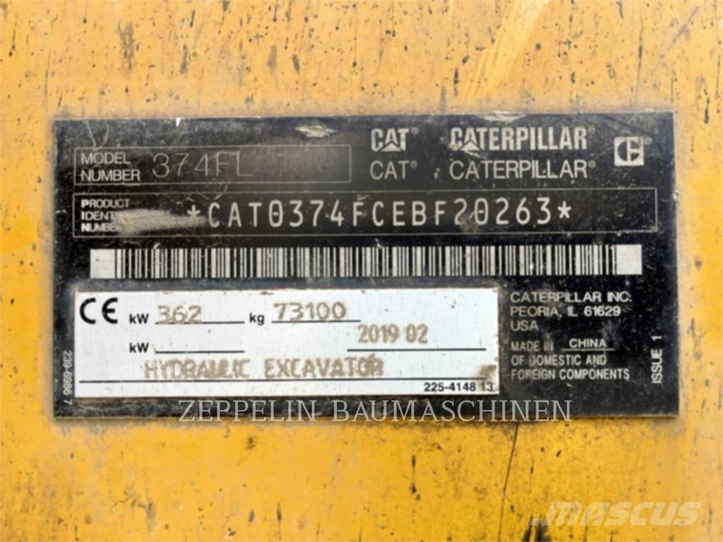 CAT 374FL Gravemaskiner på larvebånd