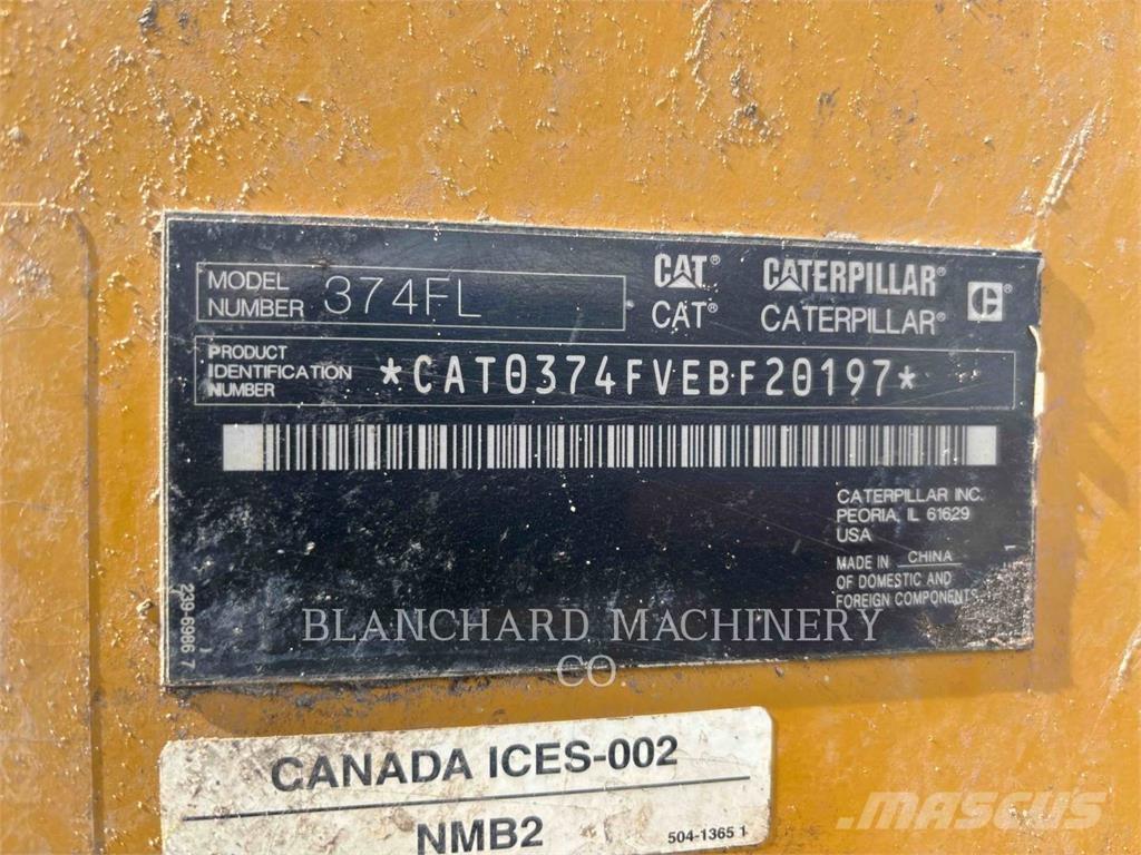 CAT 374FL Gravemaskiner på larvebånd